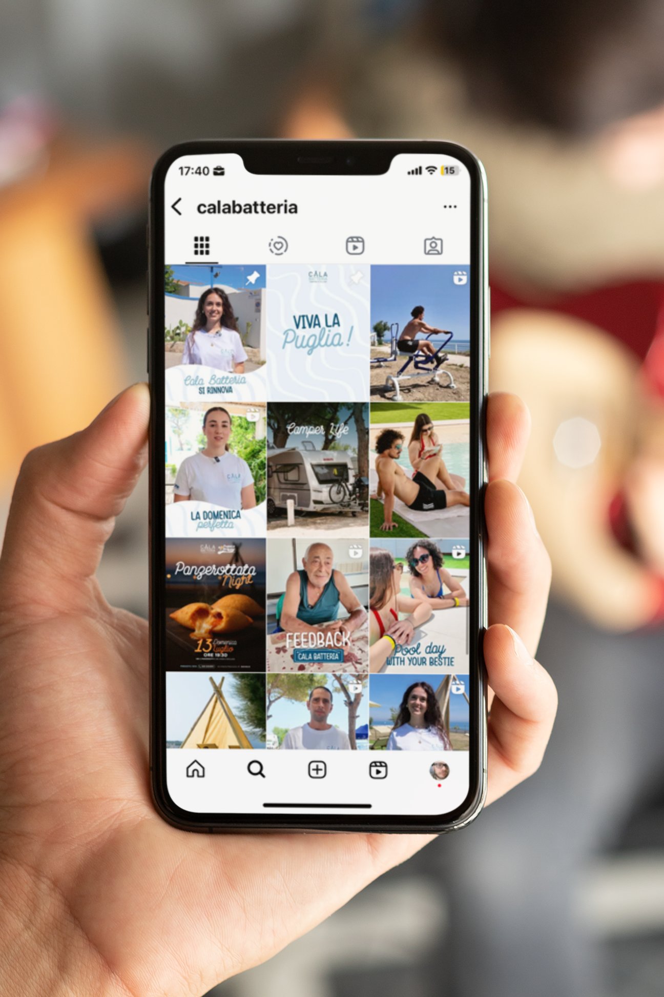Mockup Of An Iphone Xs With A Guy Playing Guitar In The Back 25752 Cr
